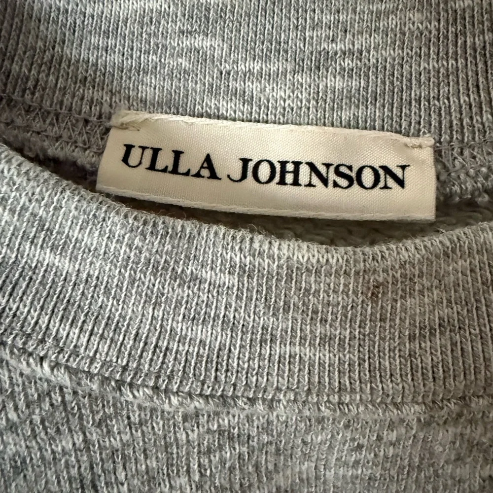 Ulla Johnson Gray Puff Short Sleeve Sweatshirt - Size S - Picture 3 of 4